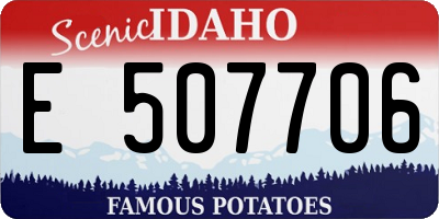 ID license plate E507706