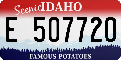 ID license plate E507720