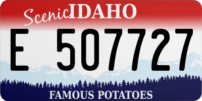 ID license plate E507727