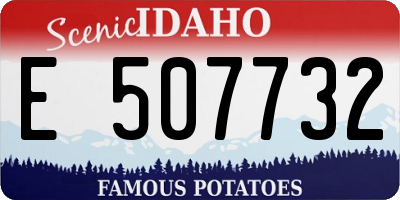 ID license plate E507732