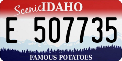 ID license plate E507735
