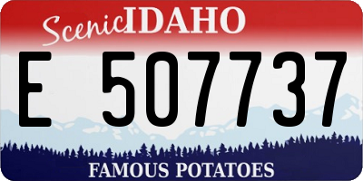 ID license plate E507737