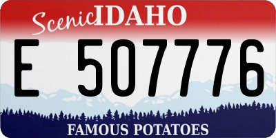 ID license plate E507776