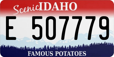 ID license plate E507779