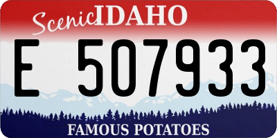 ID license plate E507933
