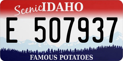 ID license plate E507937