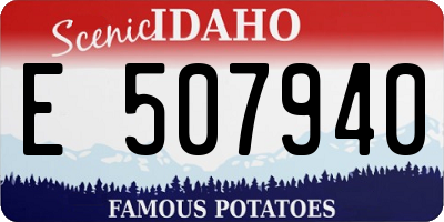 ID license plate E507940