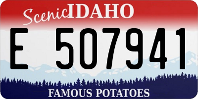 ID license plate E507941