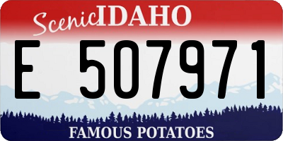 ID license plate E507971