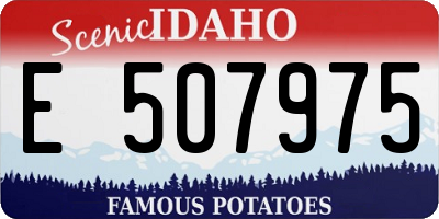 ID license plate E507975