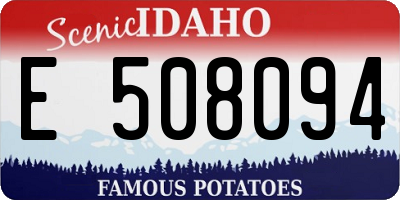 ID license plate E508094
