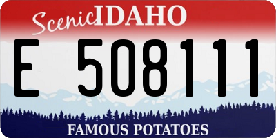 ID license plate E508111