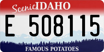ID license plate E508115
