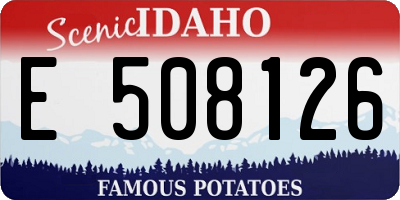 ID license plate E508126