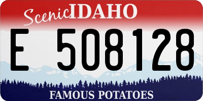 ID license plate E508128
