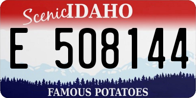 ID license plate E508144