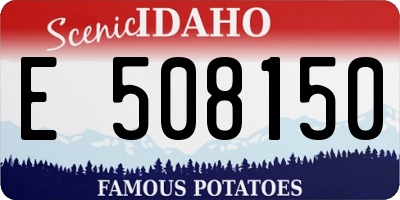 ID license plate E508150