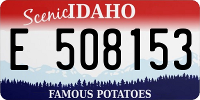 ID license plate E508153