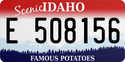 ID license plate E508156