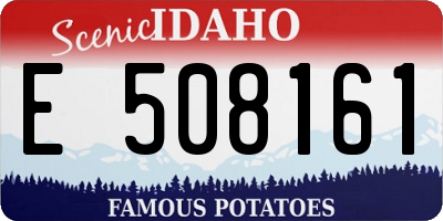 ID license plate E508161