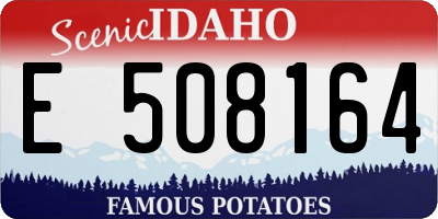 ID license plate E508164