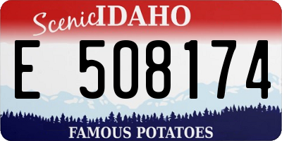 ID license plate E508174