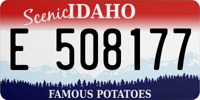 ID license plate E508177