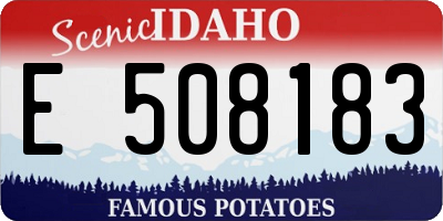 ID license plate E508183