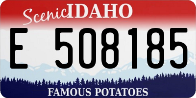ID license plate E508185