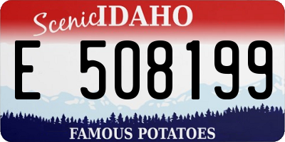 ID license plate E508199