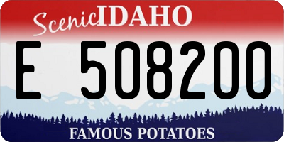 ID license plate E508200