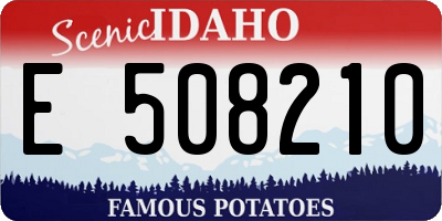 ID license plate E508210