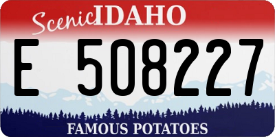 ID license plate E508227