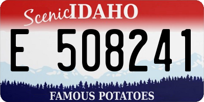 ID license plate E508241
