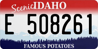 ID license plate E508261