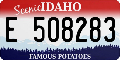 ID license plate E508283