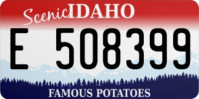 ID license plate E508399