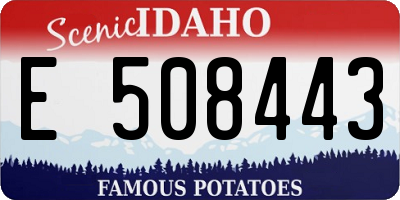 ID license plate E508443