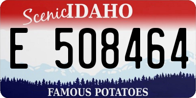 ID license plate E508464