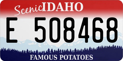 ID license plate E508468