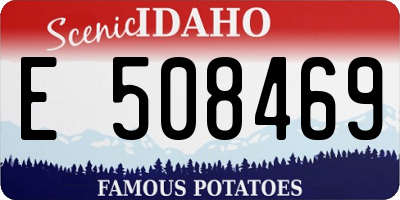 ID license plate E508469