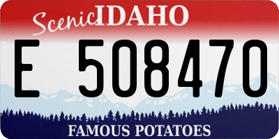 ID license plate E508470