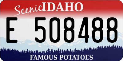 ID license plate E508488