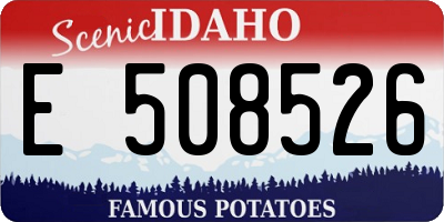 ID license plate E508526