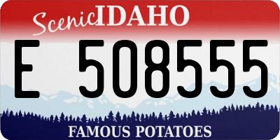 ID license plate E508555