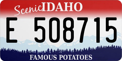 ID license plate E508715