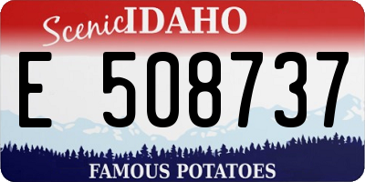 ID license plate E508737