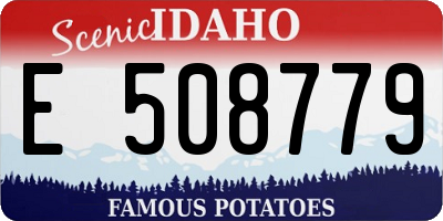 ID license plate E508779