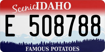 ID license plate E508788