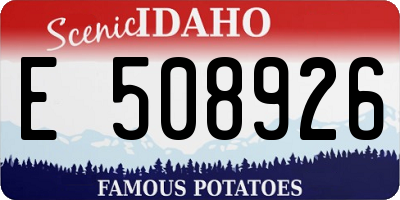 ID license plate E508926